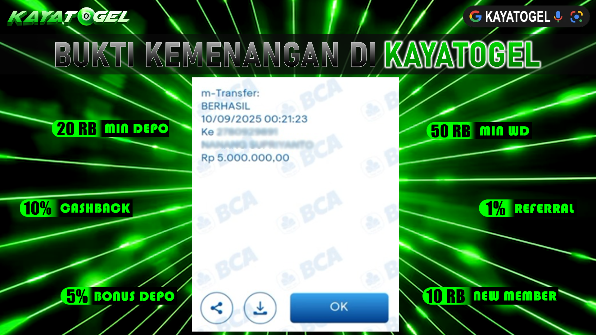KAYATOGEL JACKPOT SLOT CANDY BURST Rp.5.000.000.,- LUNAS
