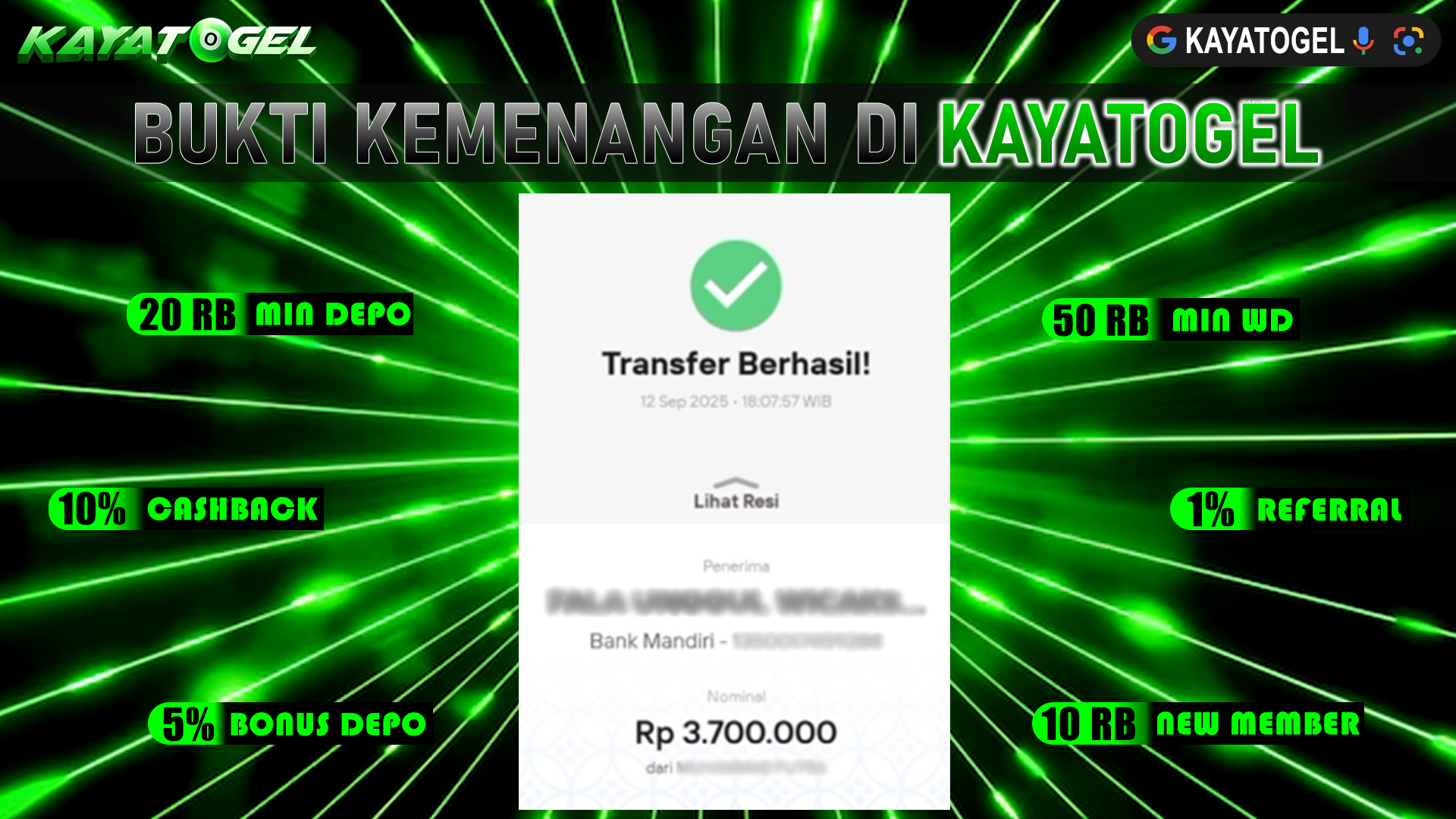 KAYATOGEL JACKPOT SLOT KOI GATE Rp.3.700.000.,- LUNAS