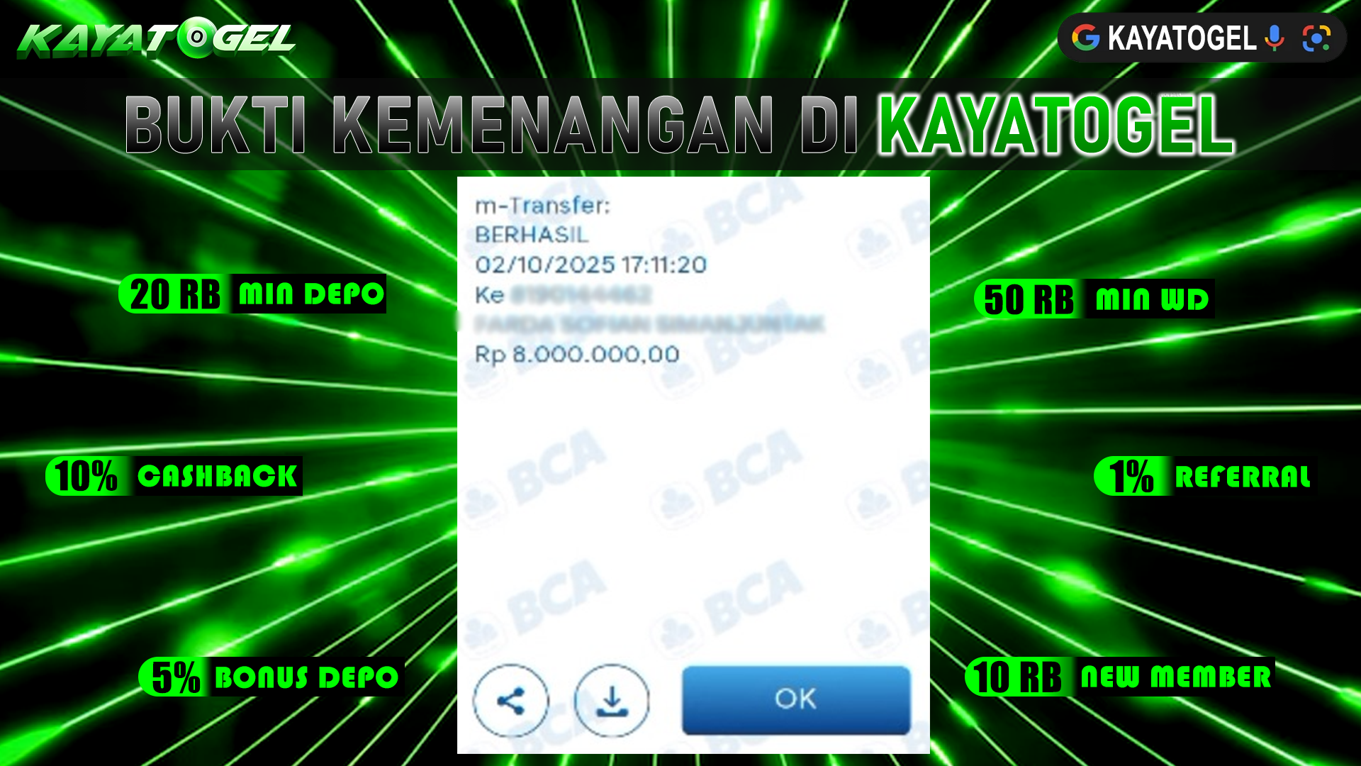 KAYATOGEL JACKPOT SLOT BONANZA GOLD Rp.8.000.000.,- LUNAS