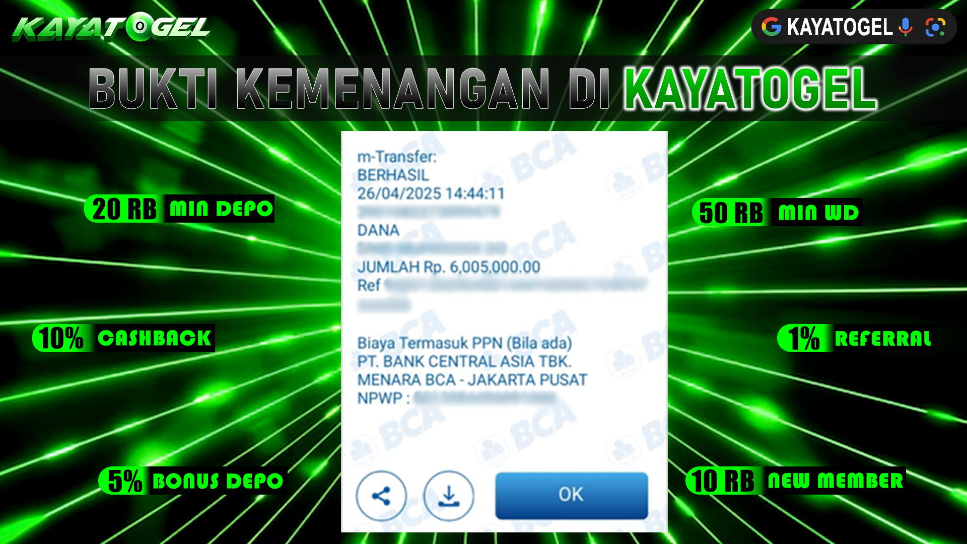 KAYATOGEL JACKPOT TOGEL PASARAN SYDNEY Rp.6.005.000.,- LUNAS