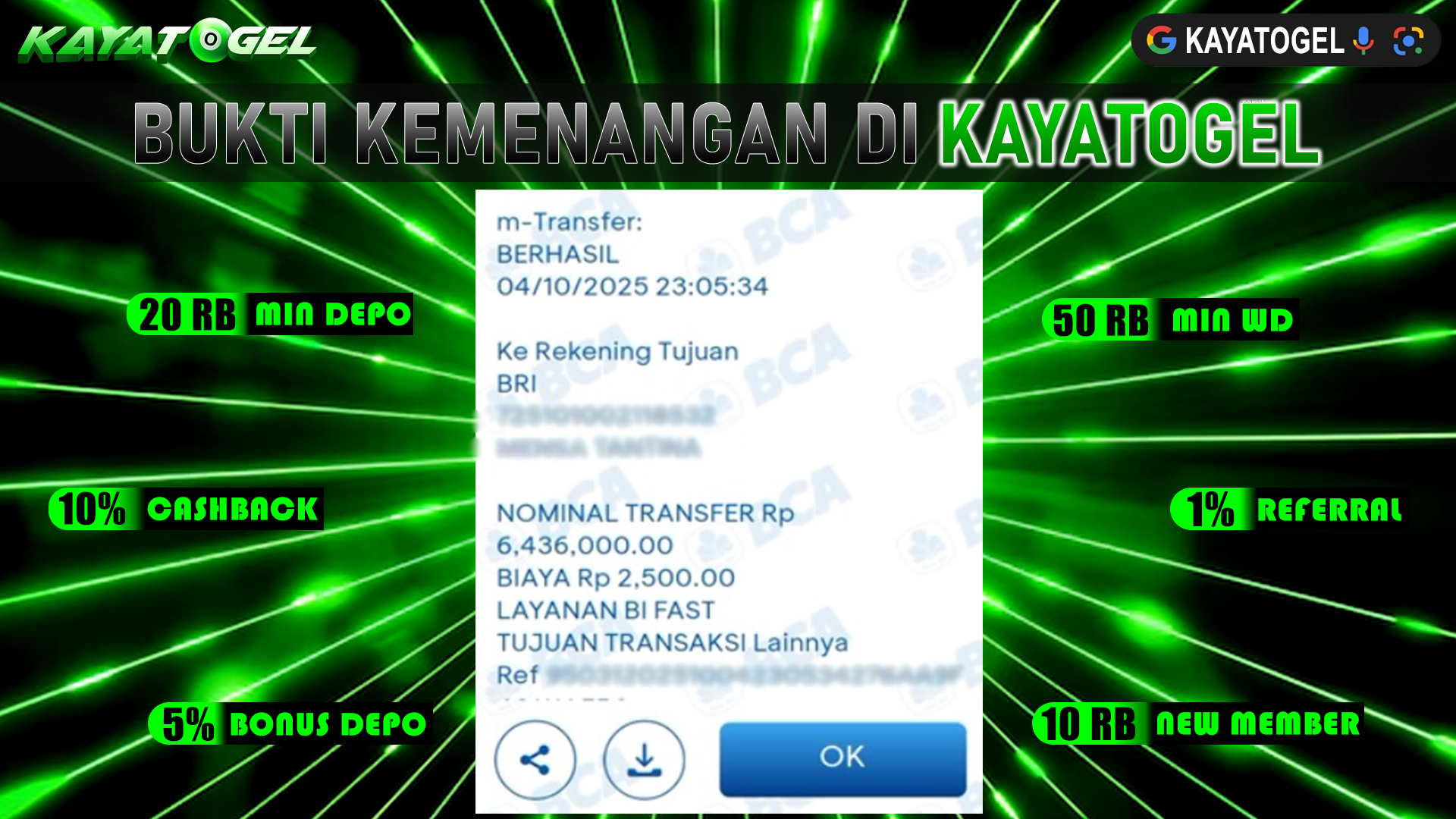 KAYATOGEL JACKPOT SLOT JACKPOT BLAZE Rp.6.436.000.,- LUNAS
