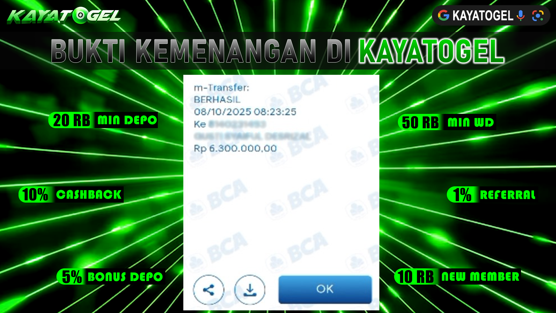 KAYATOGEL JACKPOT SLOT MAHJONG WAYS Rp.6.300.000.,- LUNAS